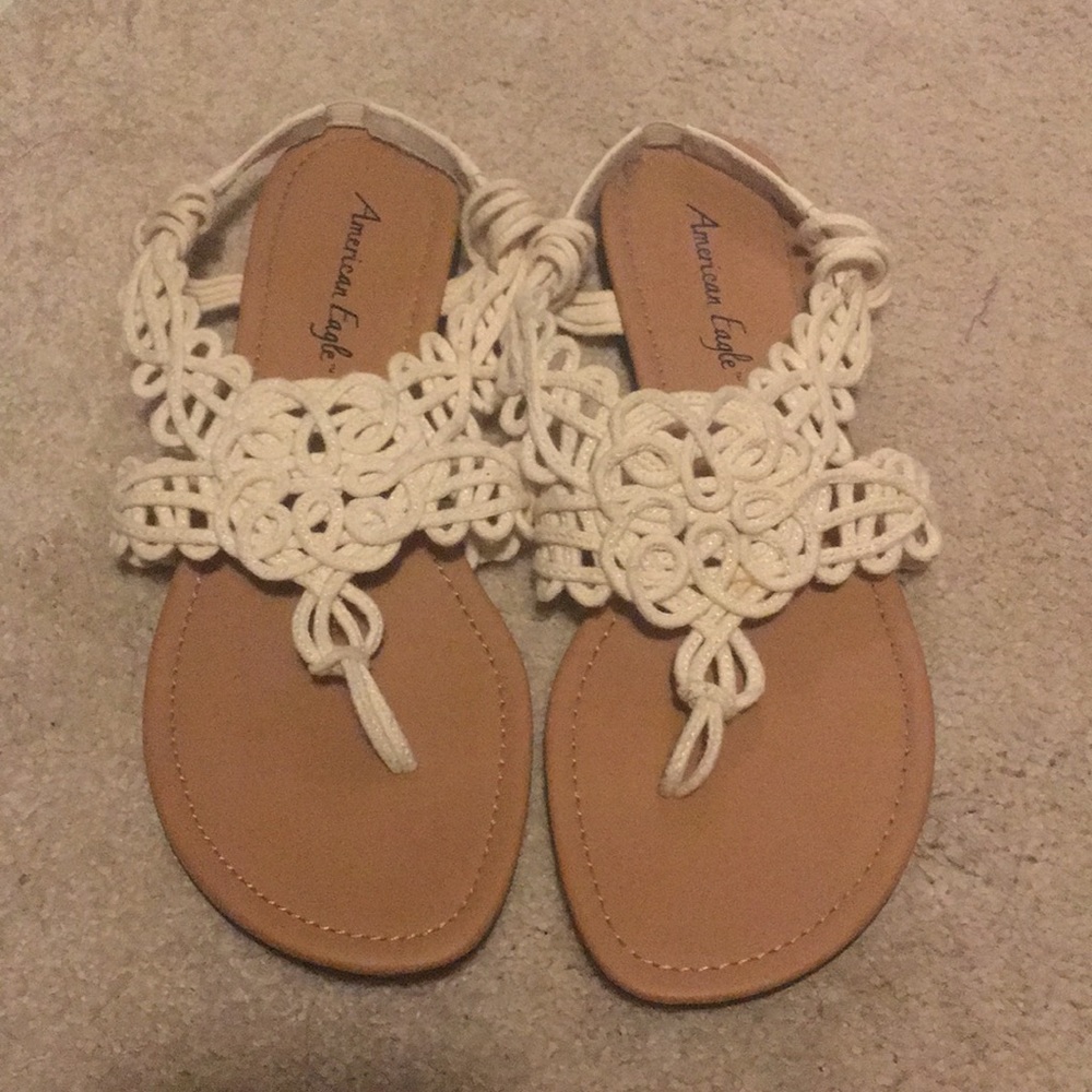 Woven strap sandals